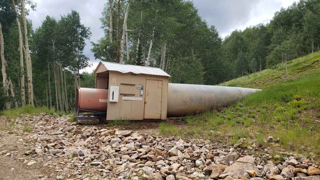 2160-Level portal Keystone Mine on Mount Emmons