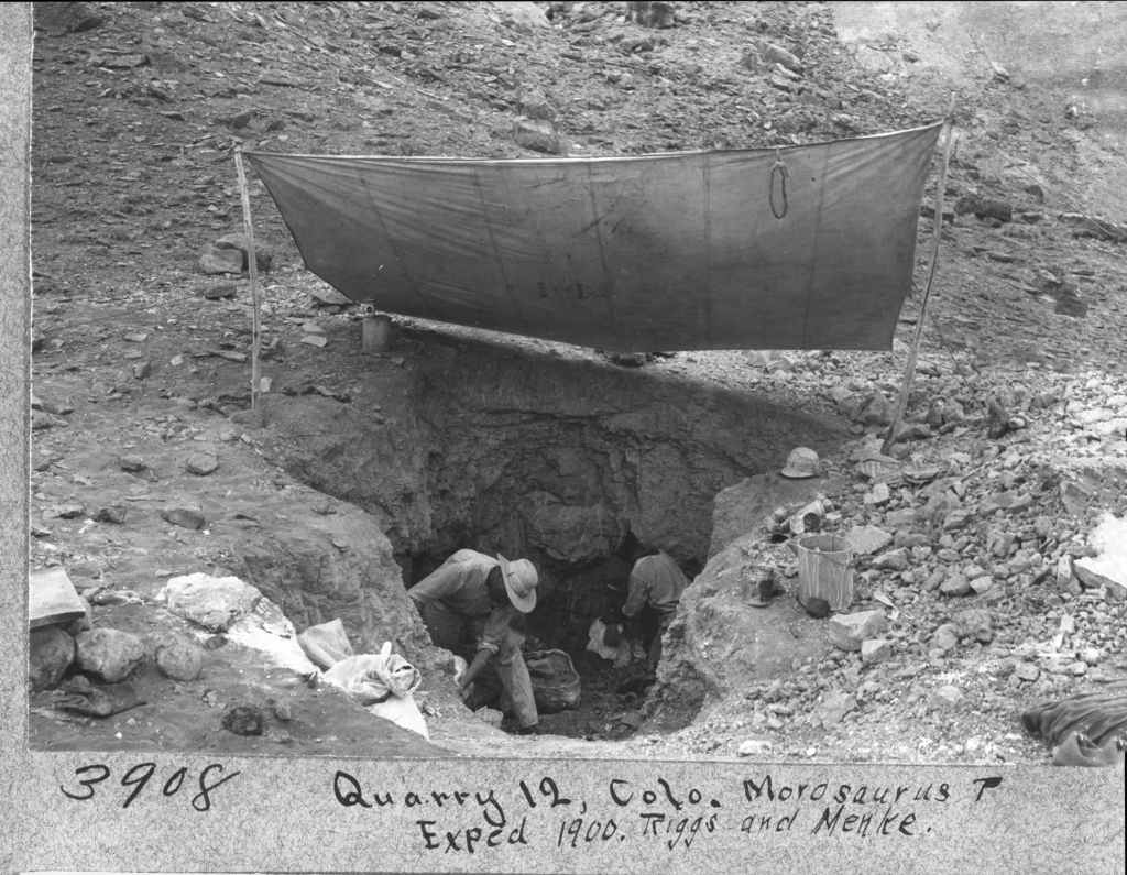 Victor Barnett and Elmer Riggs at Quarry No. 12.